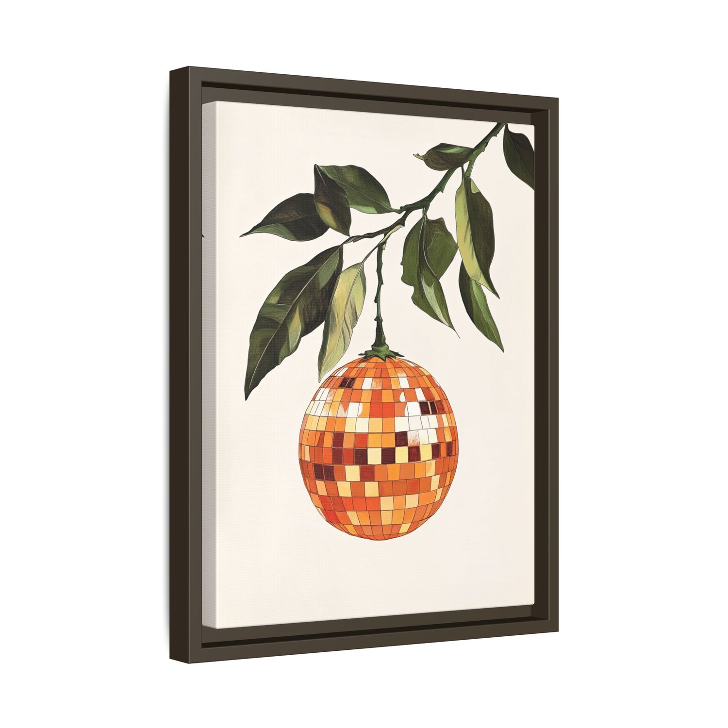 Framed Canvas - Citrus Disco Glow Drop