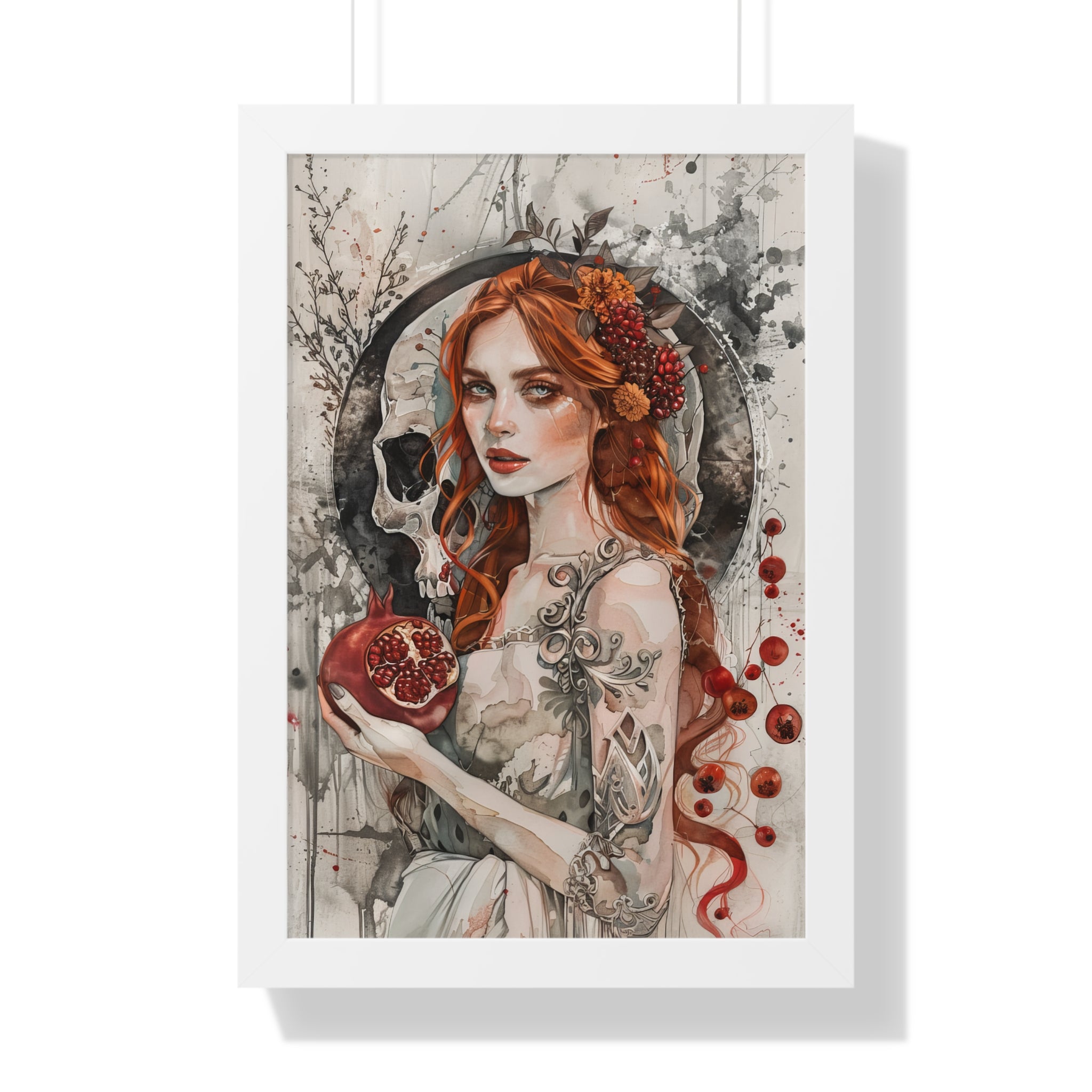 Framed Paper Print - Persephone’s Pomegranate Curse