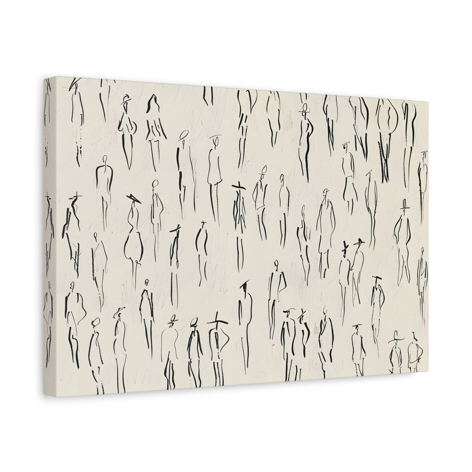 1.25" Matte Canvas - Crowd in Motion Linework