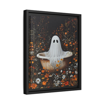 Framed Canvas - Wildflower Bathtub Ghost