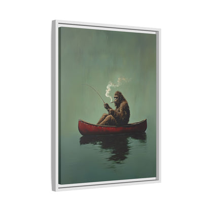 Framed Canvas - Bigfoot Canoe Adventure