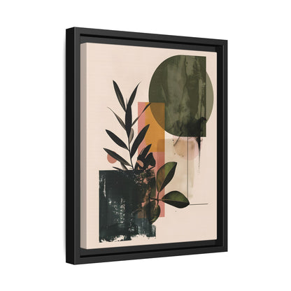 Framed Canvas - Sage Geometry Botanicals