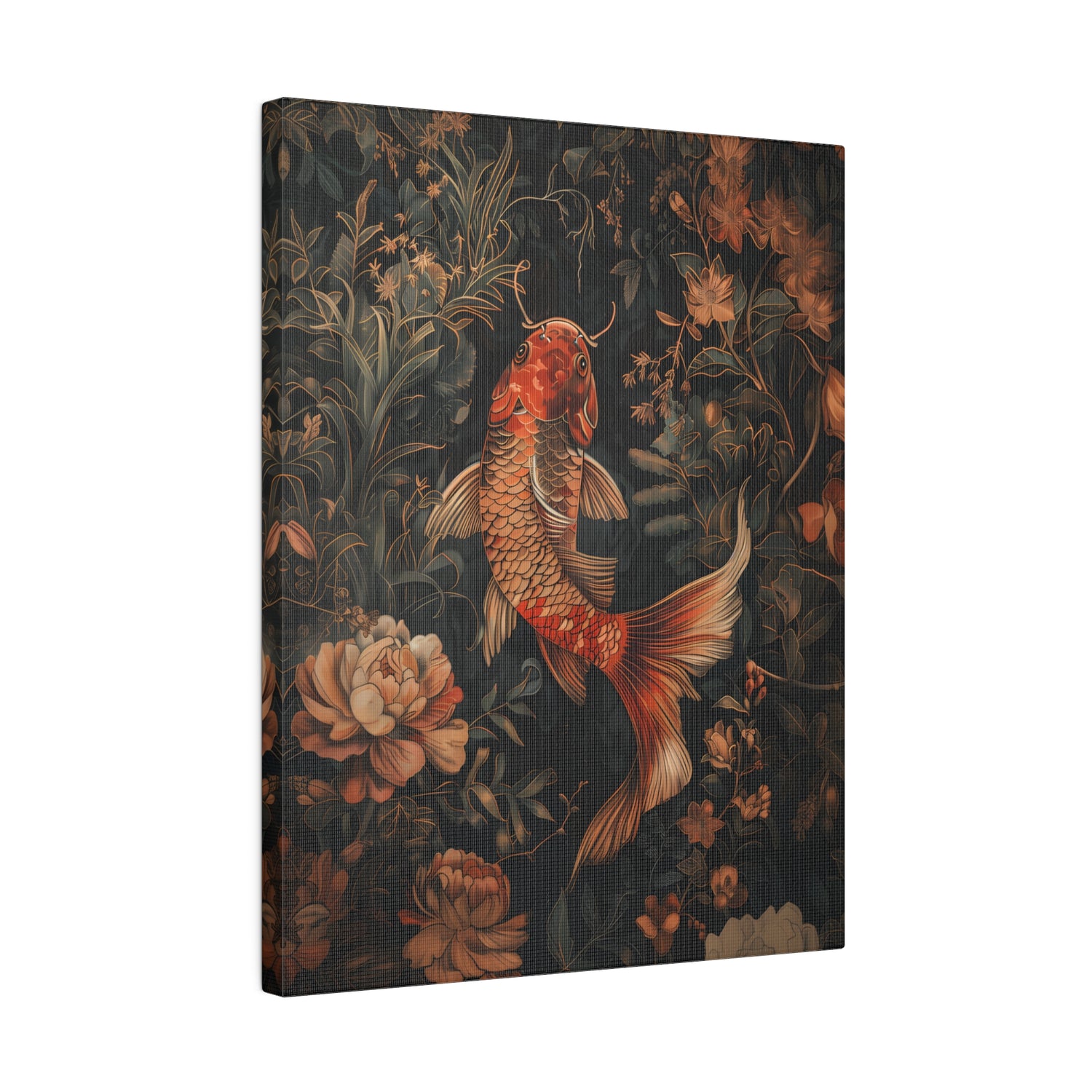 .75&quot; Matte Canvas - Enchanted Koi Garden