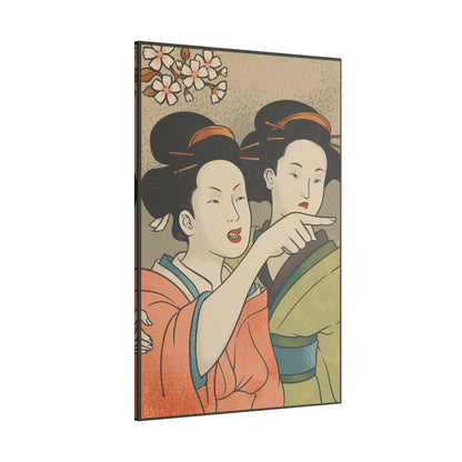 .75" Matte Canvas - Japanese Woman Yells at Cat