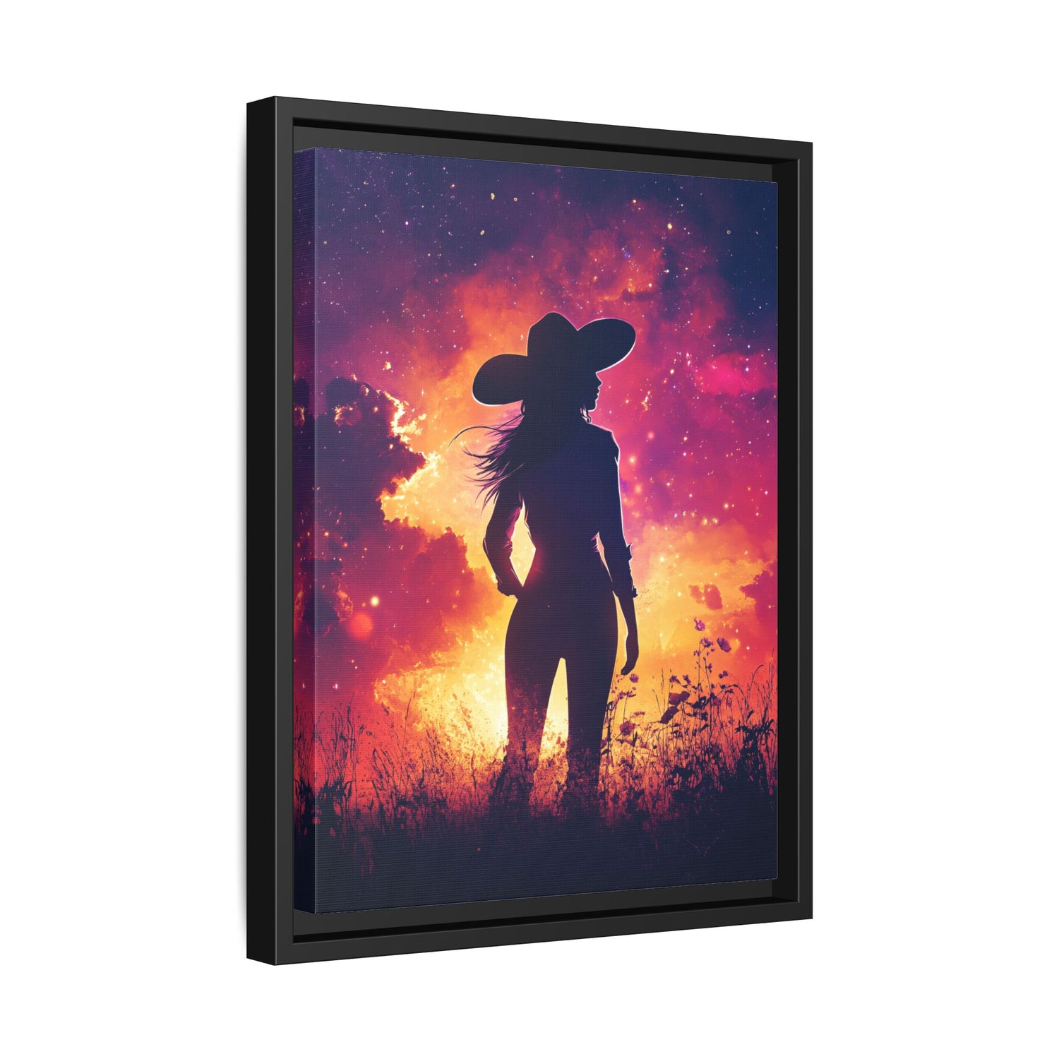 Framed Canvas - Cosmic Cowgirl