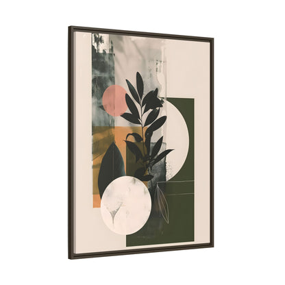 Framed Canvas - Earthy Geometric Botanicals