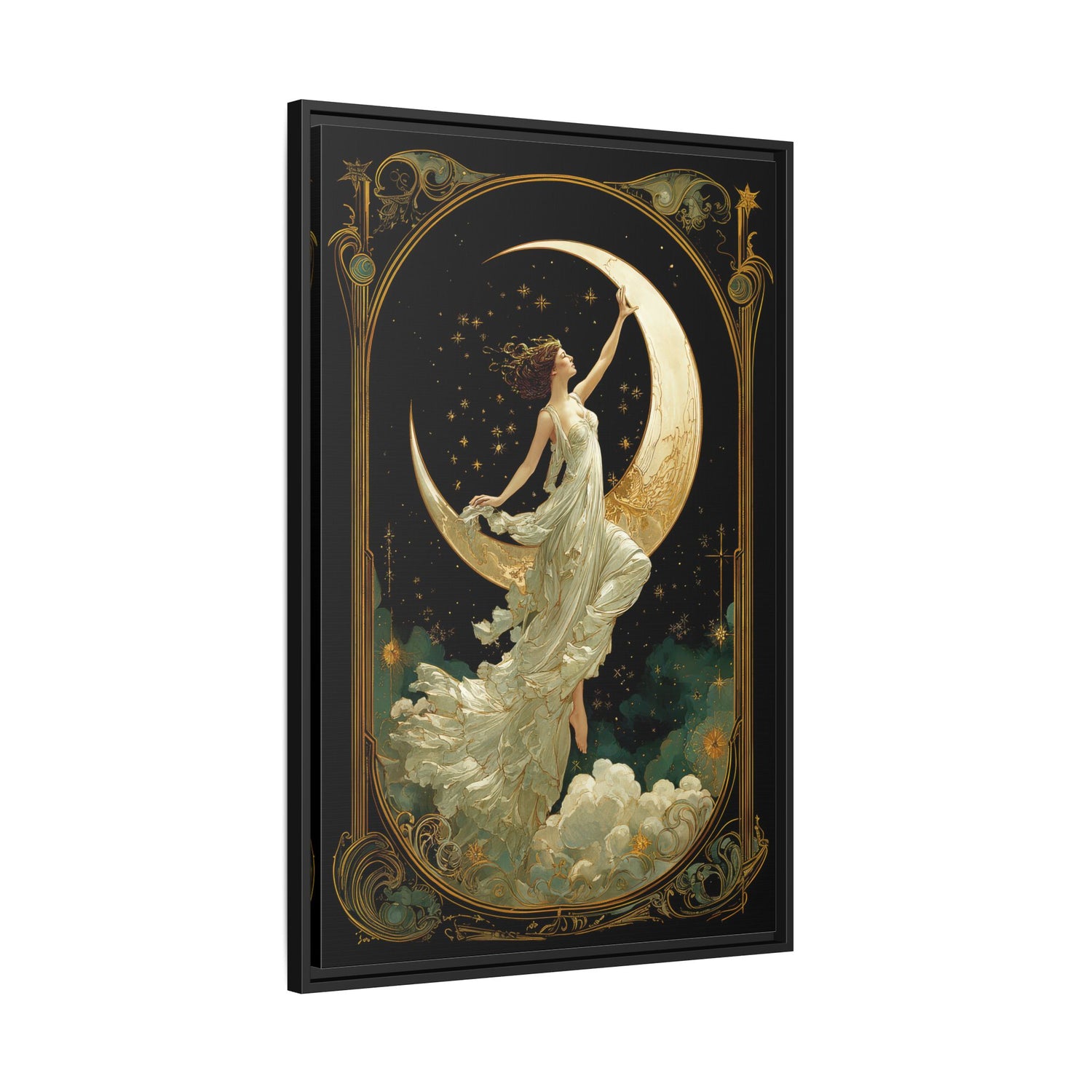 Framed Canvas - Moon Goddess Ascending