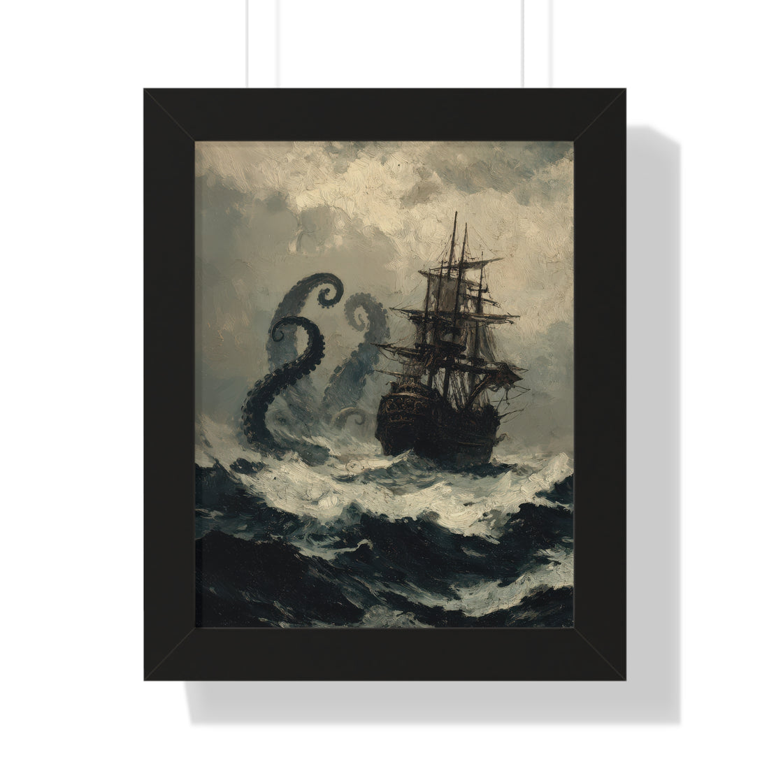 Framed Paper Print - Into the Kraken’s Wake