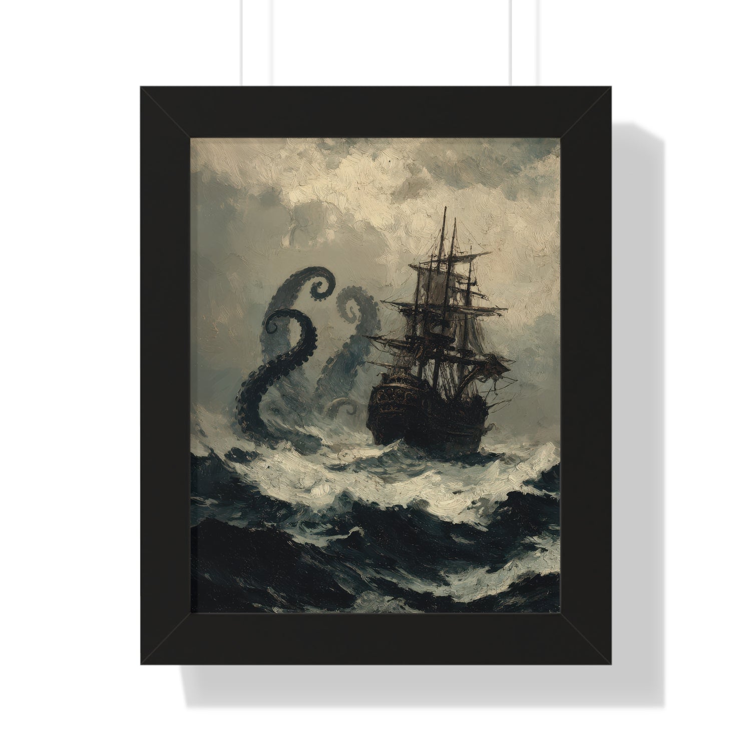 Framed Paper Print - Into the Kraken’s Wake