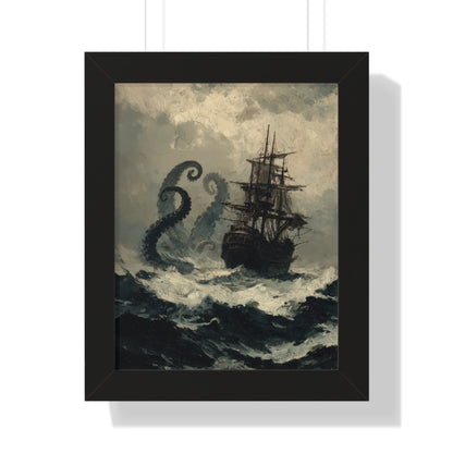 Framed Paper Print - Into the Kraken’s Wake