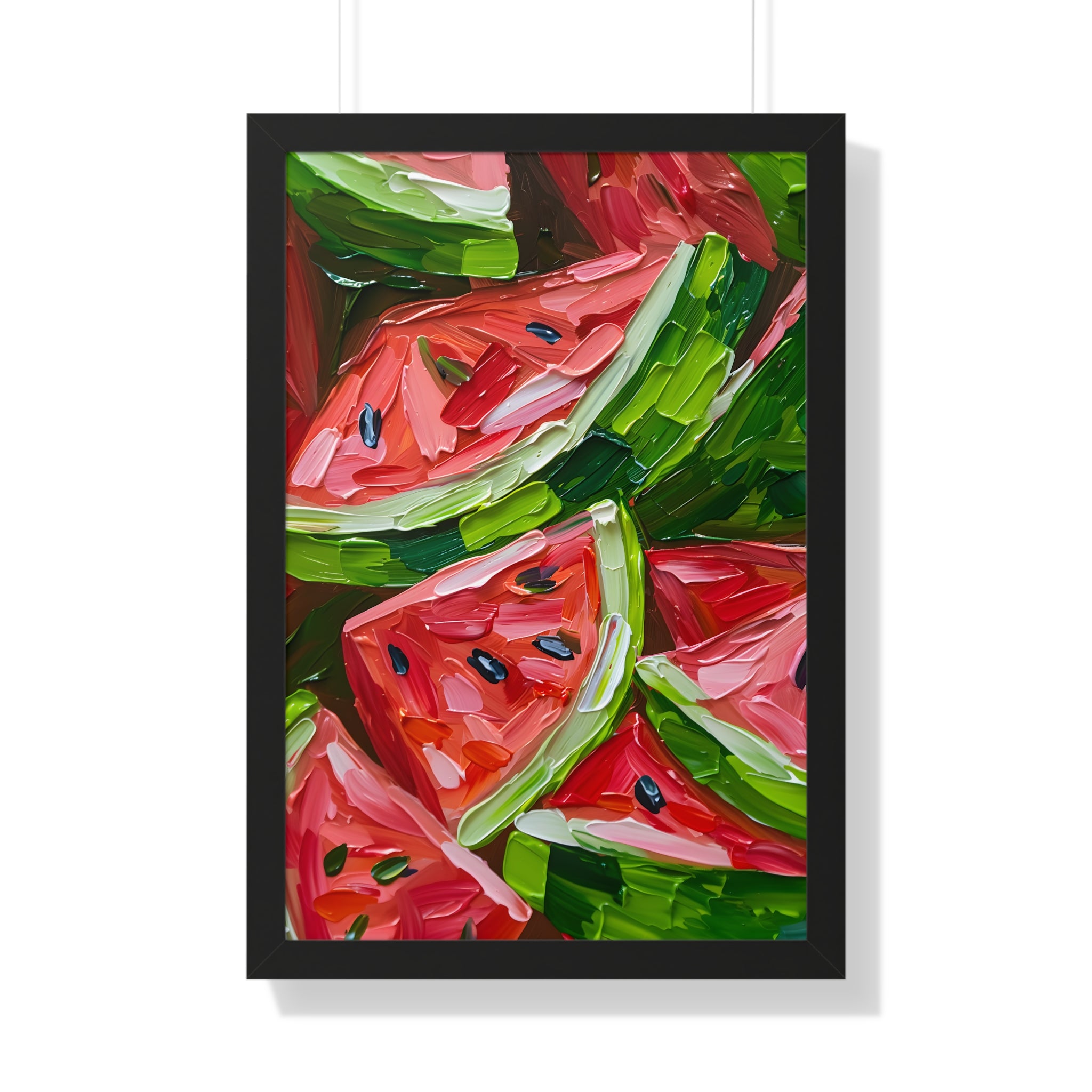 Framed Paper Print - Juicy Watermelon Slices