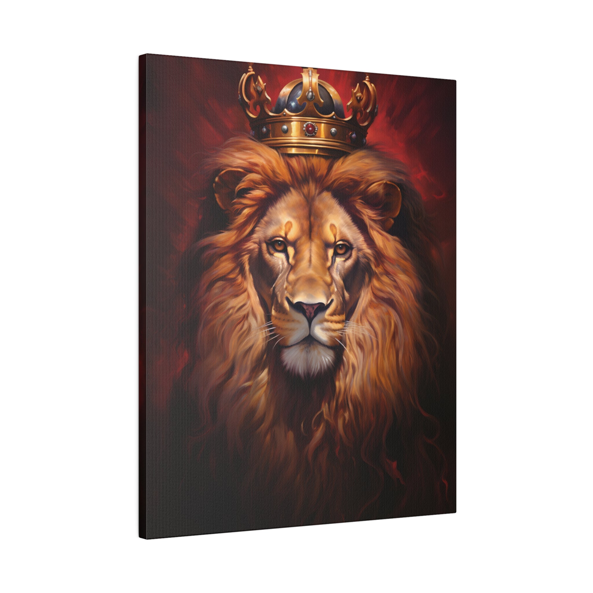 .75&quot; Matte Canvas - Majestic Lion Royale