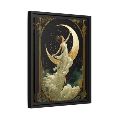 Framed Canvas - Moon Goddess Ascending