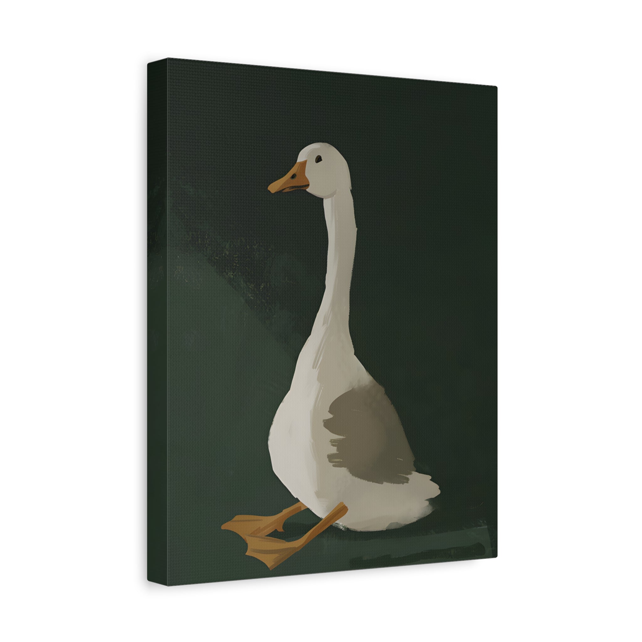 1.25" Matte Canvas - Sitting Goose in Spotlight