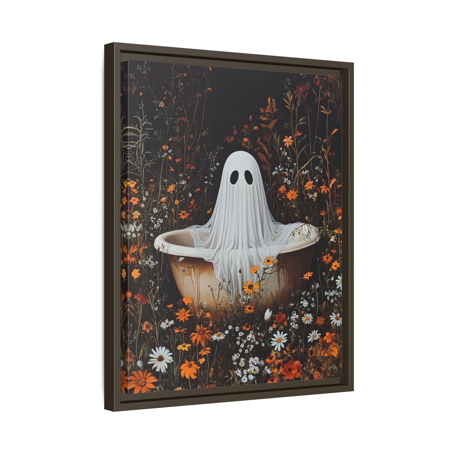 Framed Canvas - Wildflower Bathtub Ghost