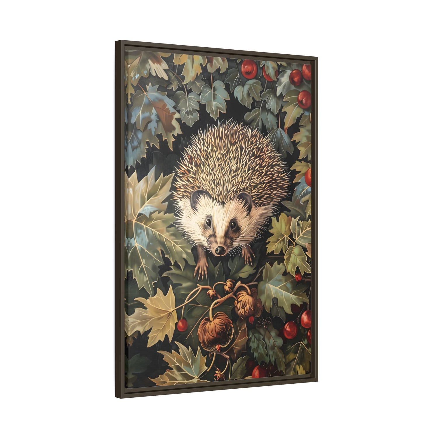 Framed Canvas - Woodland Hedgehog Hideaway