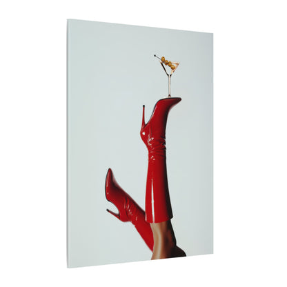 .75" Matte Canvas - Cocktails &amp; Red Stilettos
