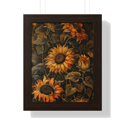 Framed Paper Print - Sunflower Glow