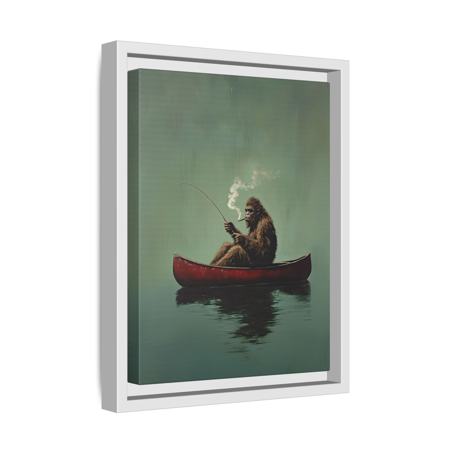 Framed Canvas - Bigfoot Canoe Adventure