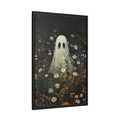 Framed Canvas - Daisy Meadow Ghost