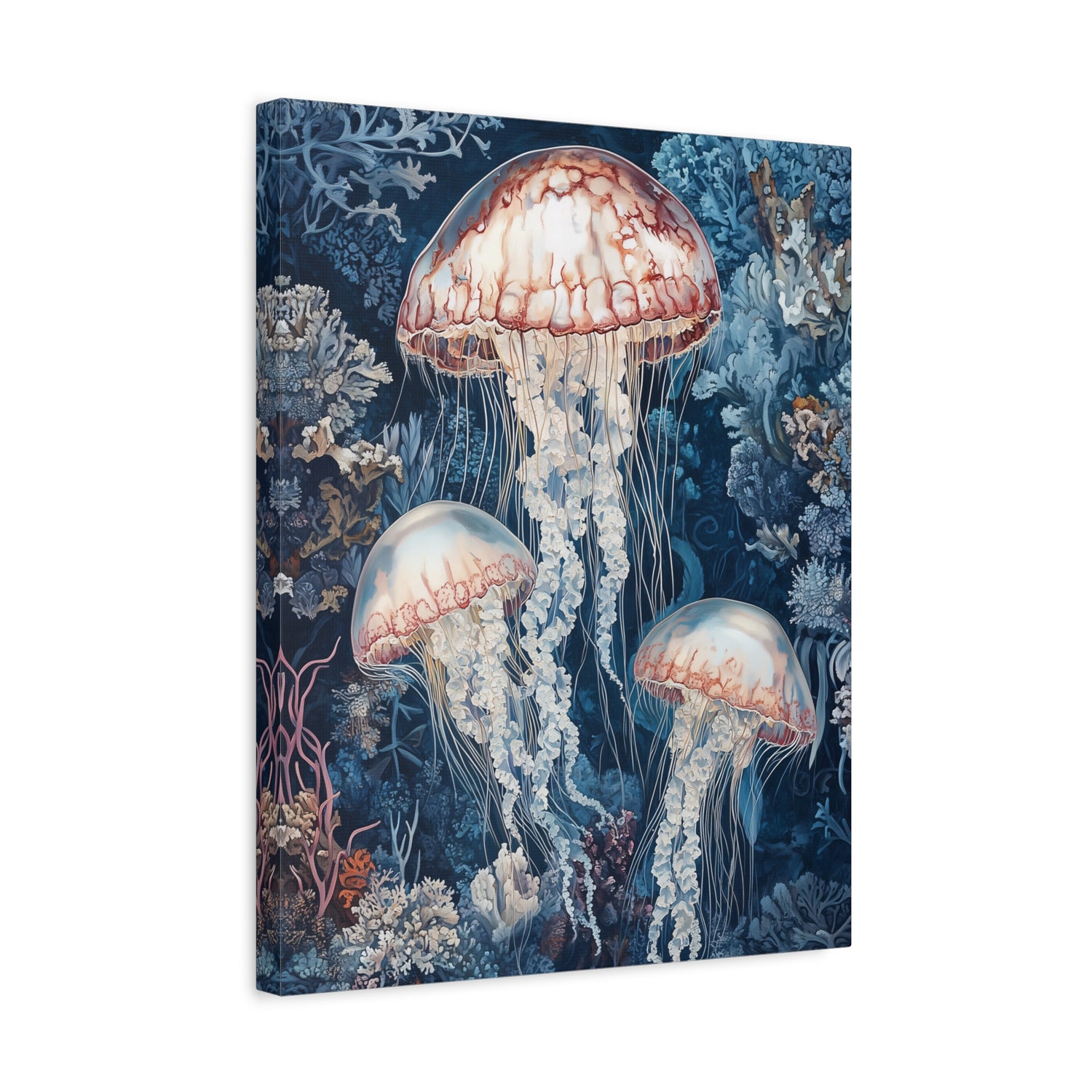 1.25" Matte Canvas - Ethereal Ocean Jellyfish