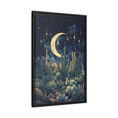 Framed Canvas - Dreamy Desert Night