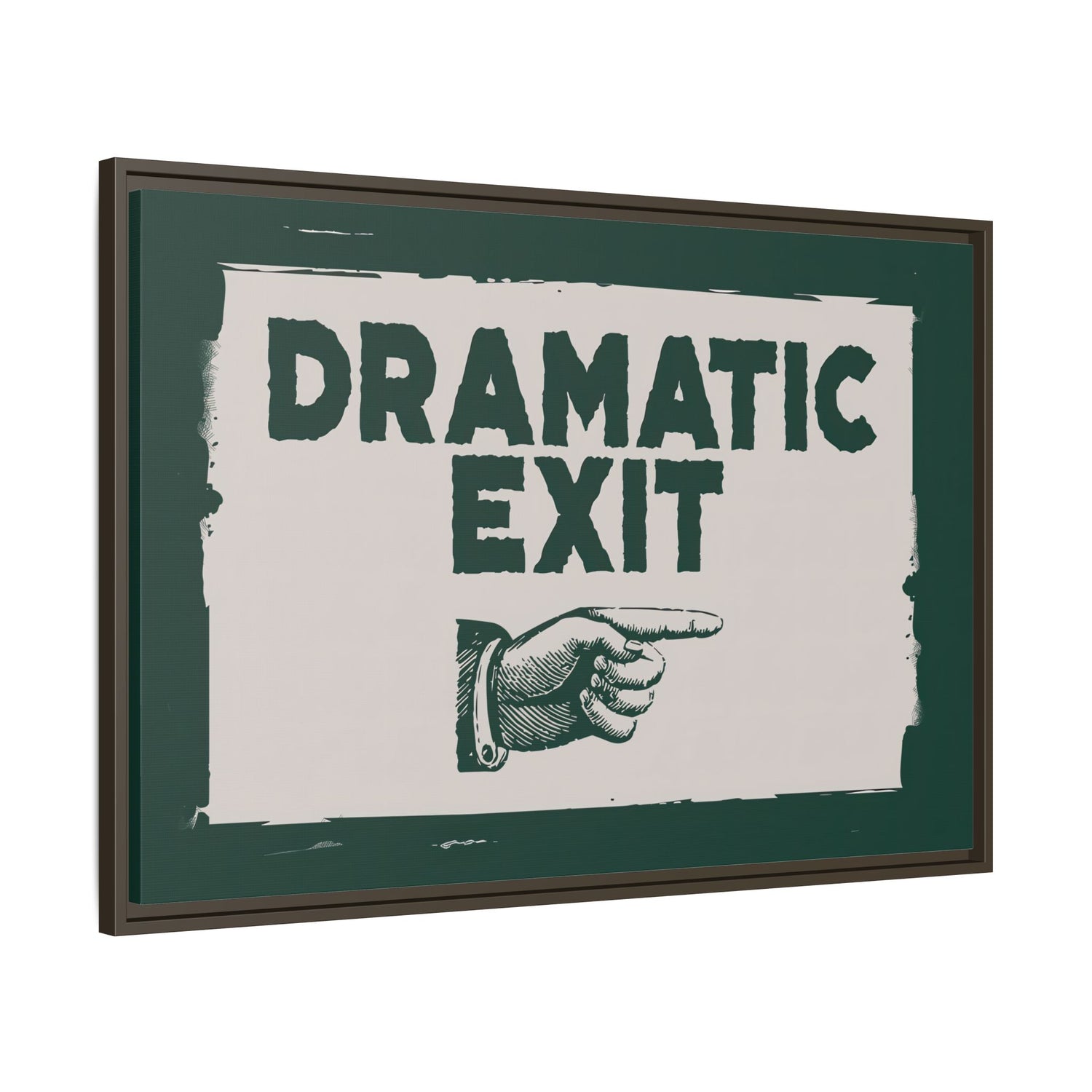 Framed Canvas - Dramatic Exit Strategy