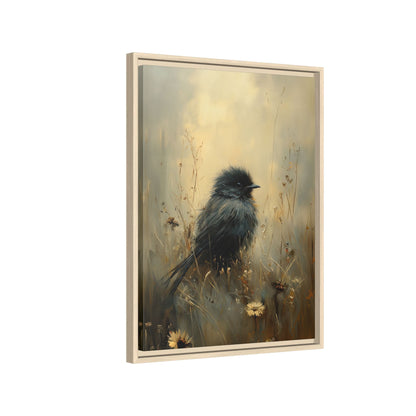 Framed Canvas - Golden Meadow Bird