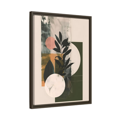 Framed Canvas - Earthy Geometric Botanicals