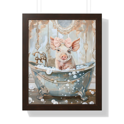 Framed Paper Print - Piglet&