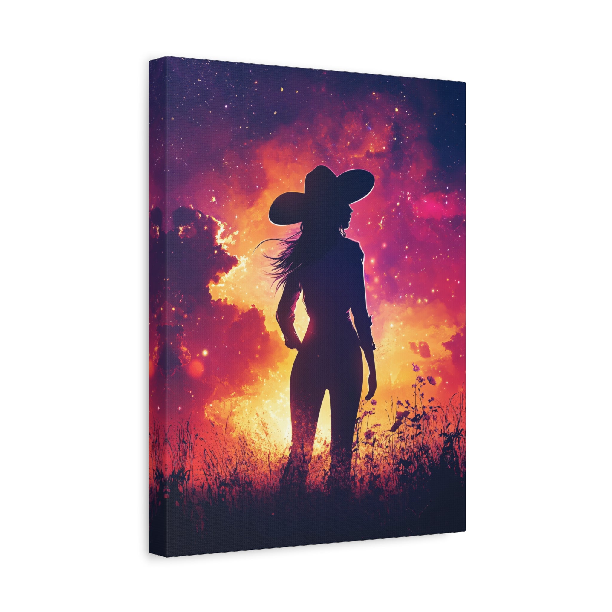 1.25" Matte Canvas - Cosmic Cowgirl