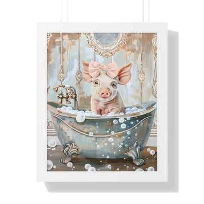 Framed Paper Print - Piglet&