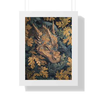 Framed Paper Print - Enchanted Forest Dragon