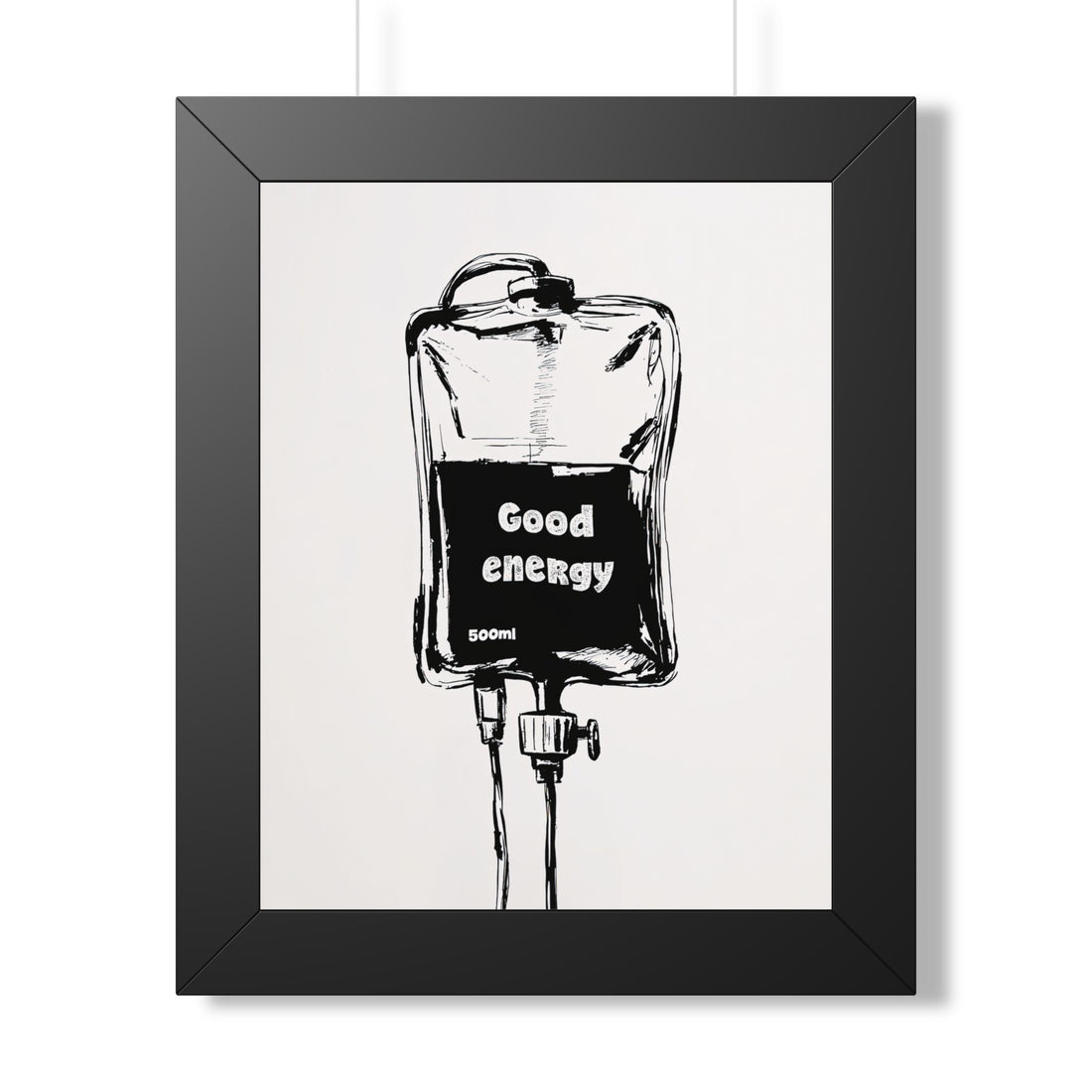 Framed Paper Print - Good Energy IV Bag