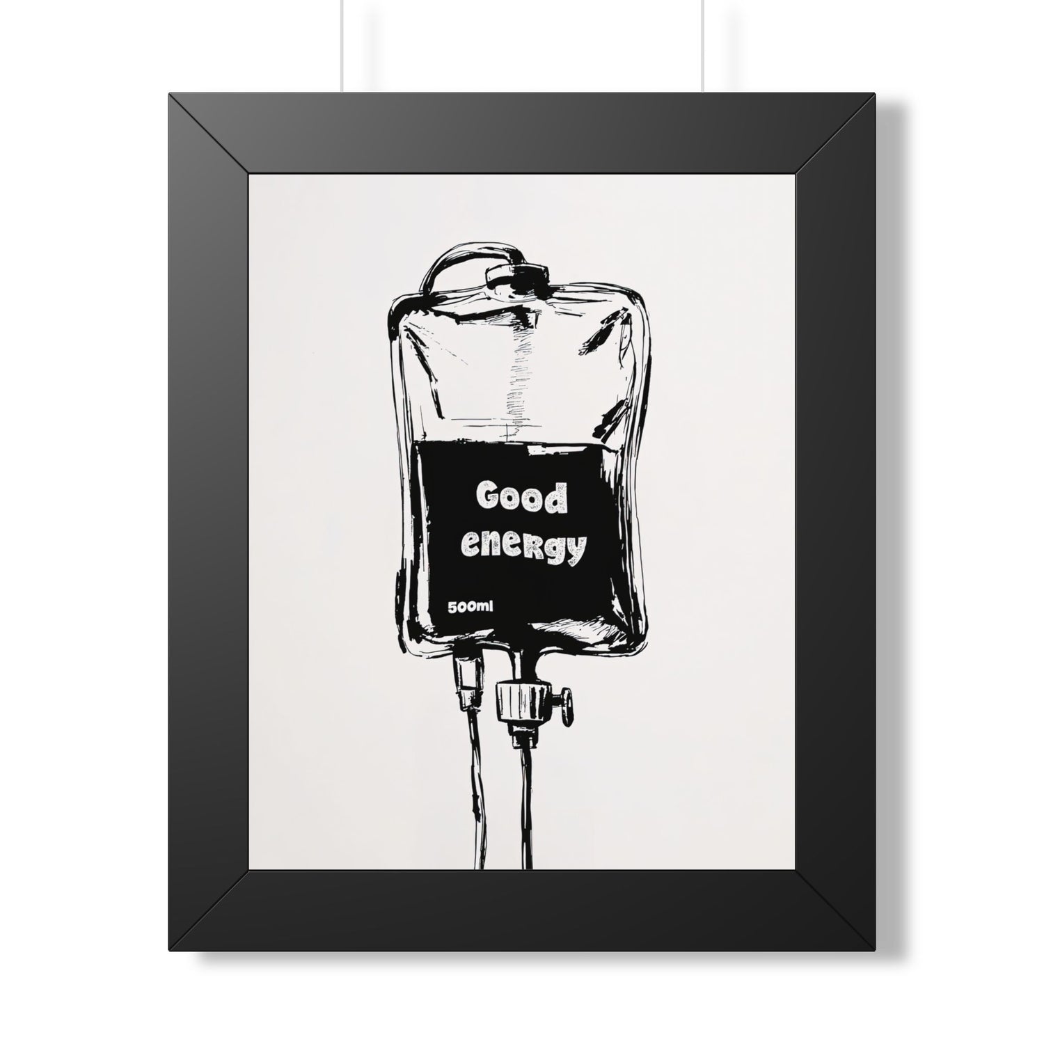 Framed Paper Print - Good Energy IV Bag