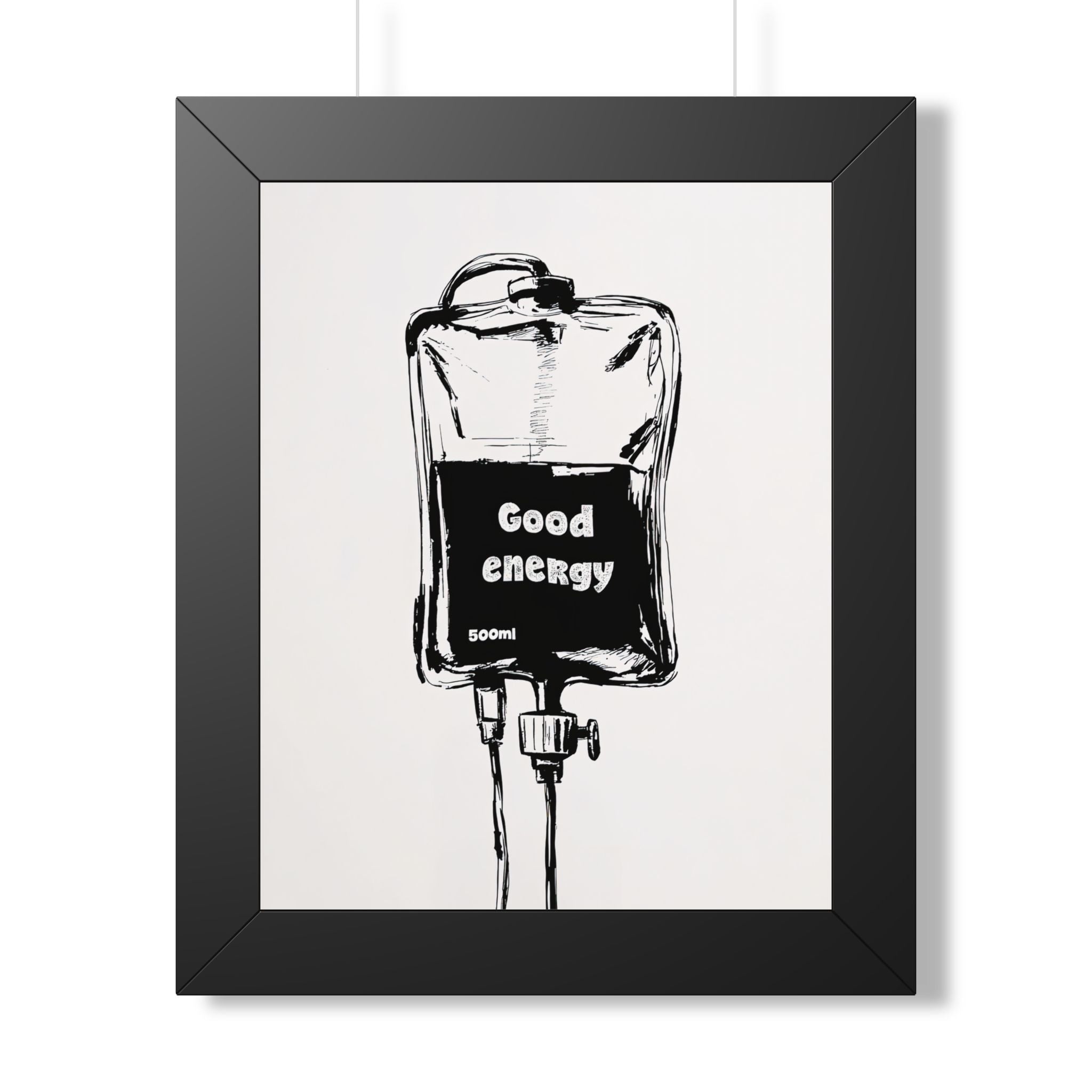Framed Paper Print - Good Energy IV Bag