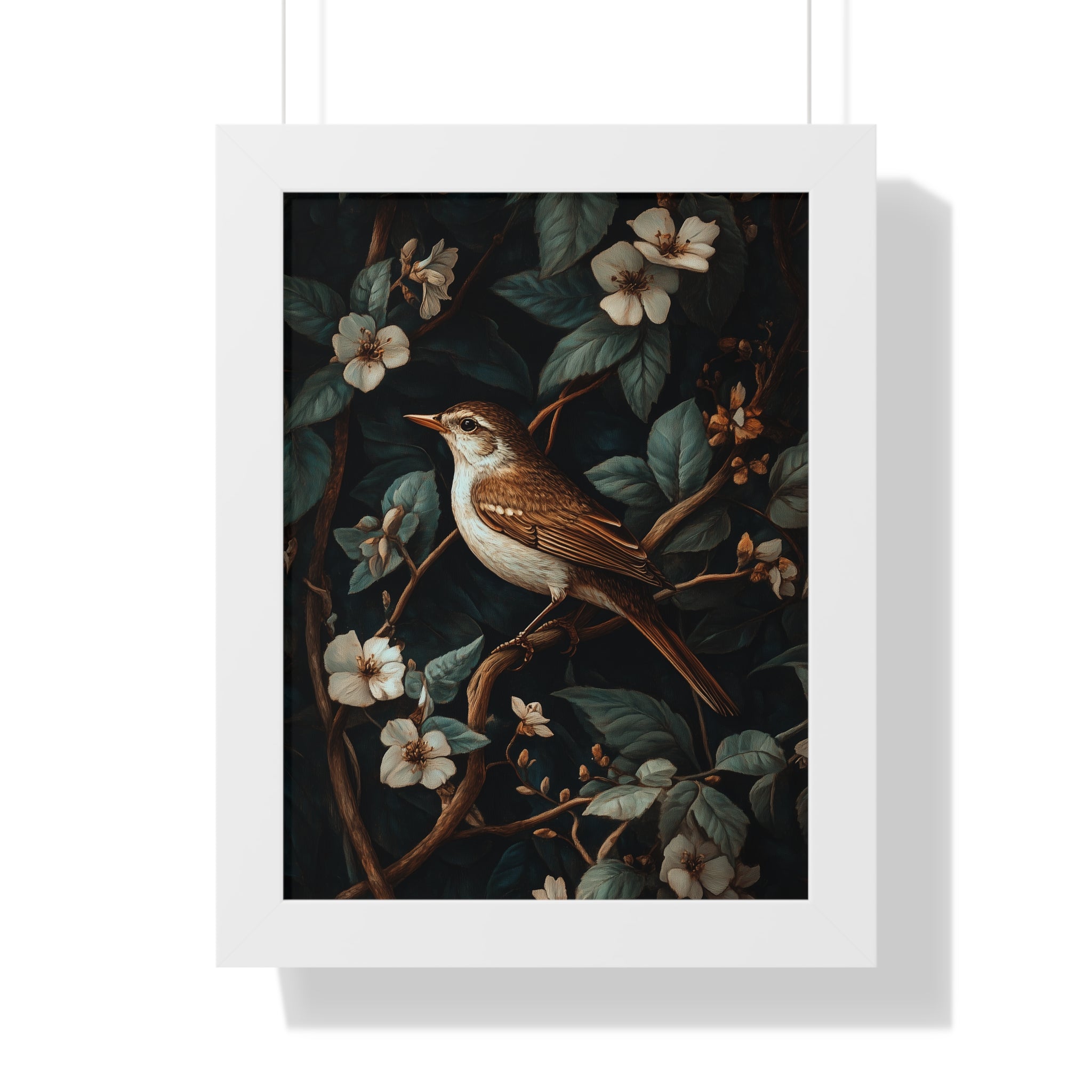 Framed Paper Print - Serenade Among Blossoms