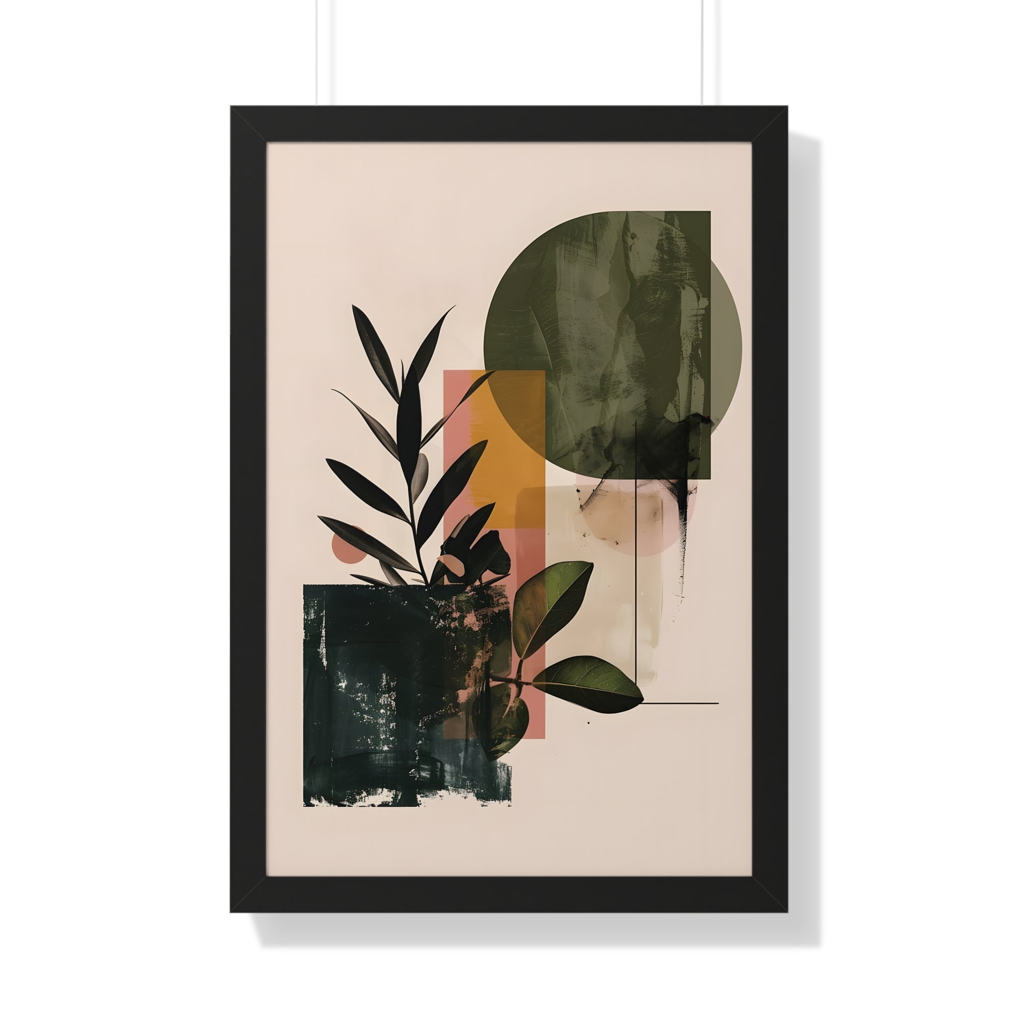 Framed Paper Print - Sage Geometry Botanicals