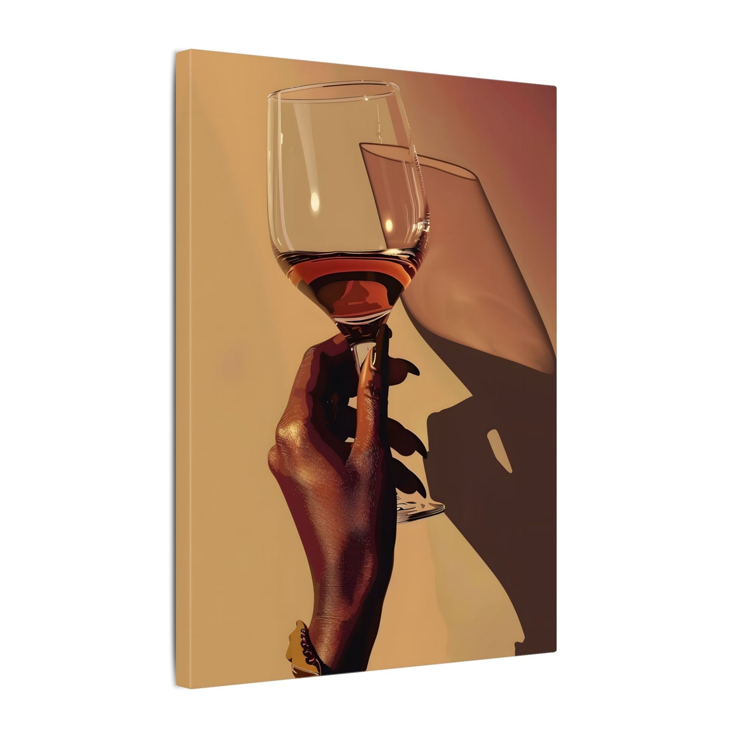 .75" Matte Canvas - Golden Hour Wine Toast