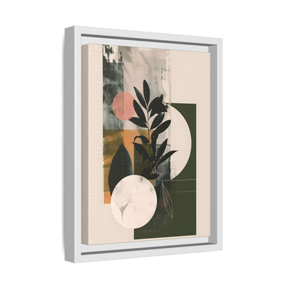 Framed Canvas - Earthy Geometric Botanicals