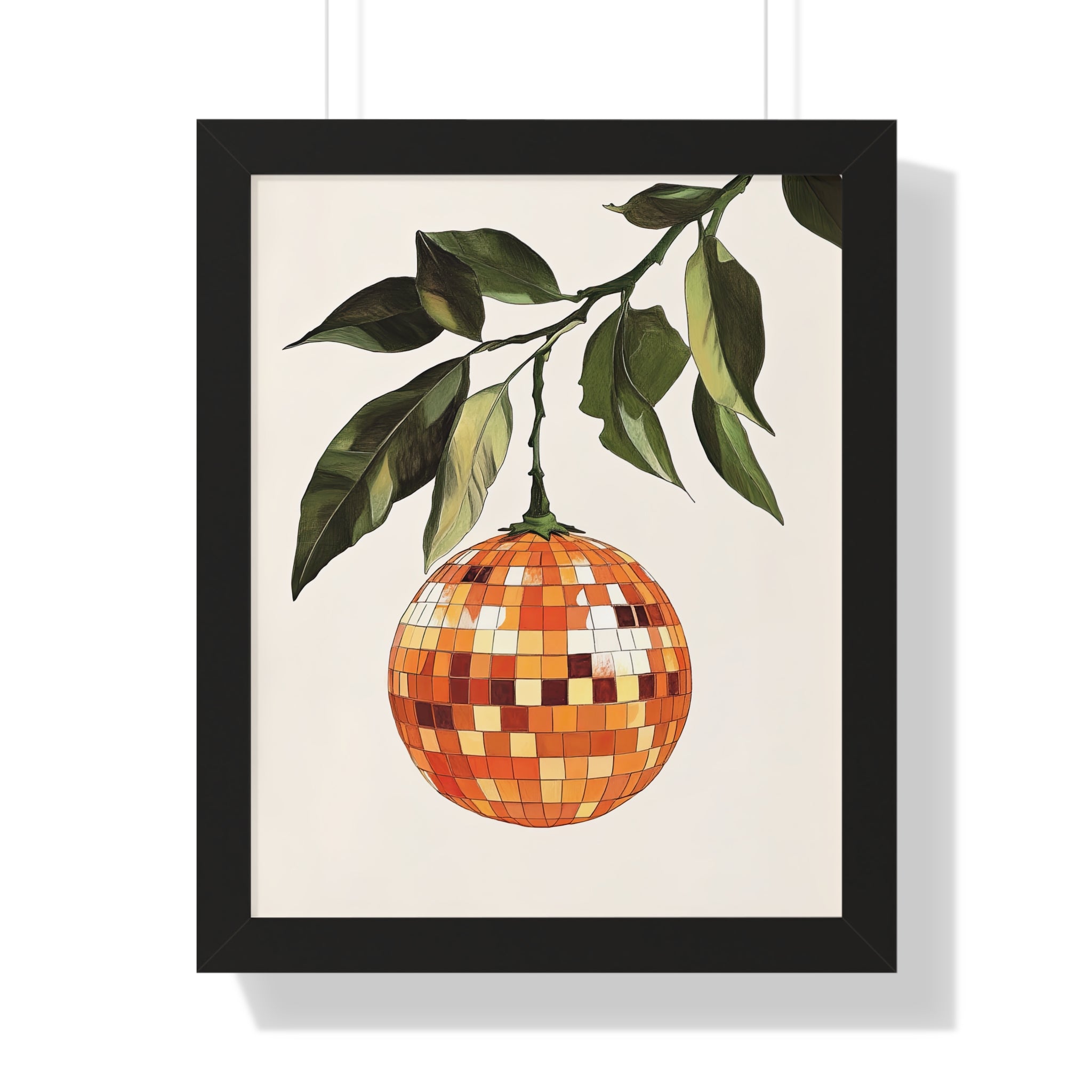 Framed Paper Print - Citrus Disco Glow Drop