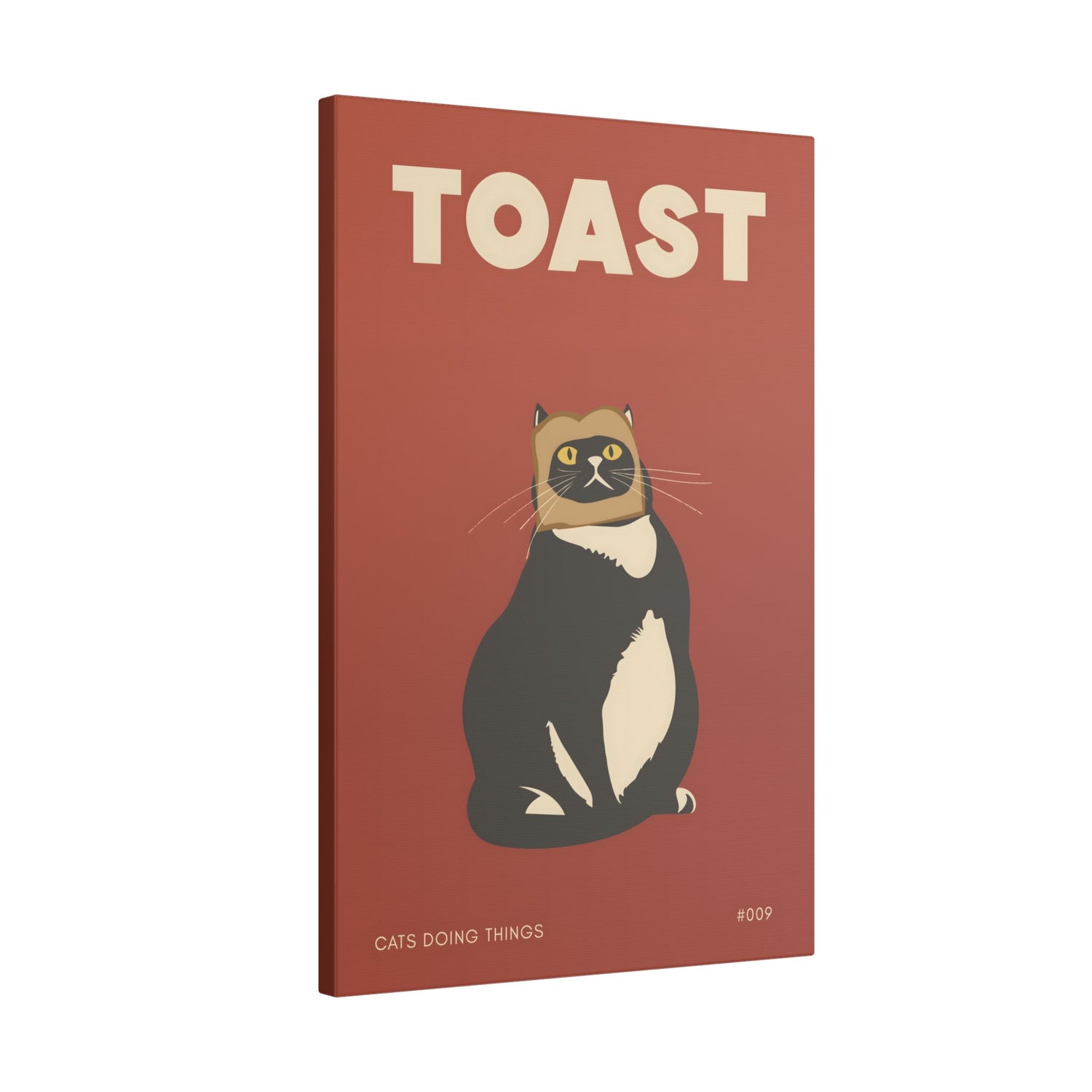 .75" Matte Canvas - Toasted Feline Fancy