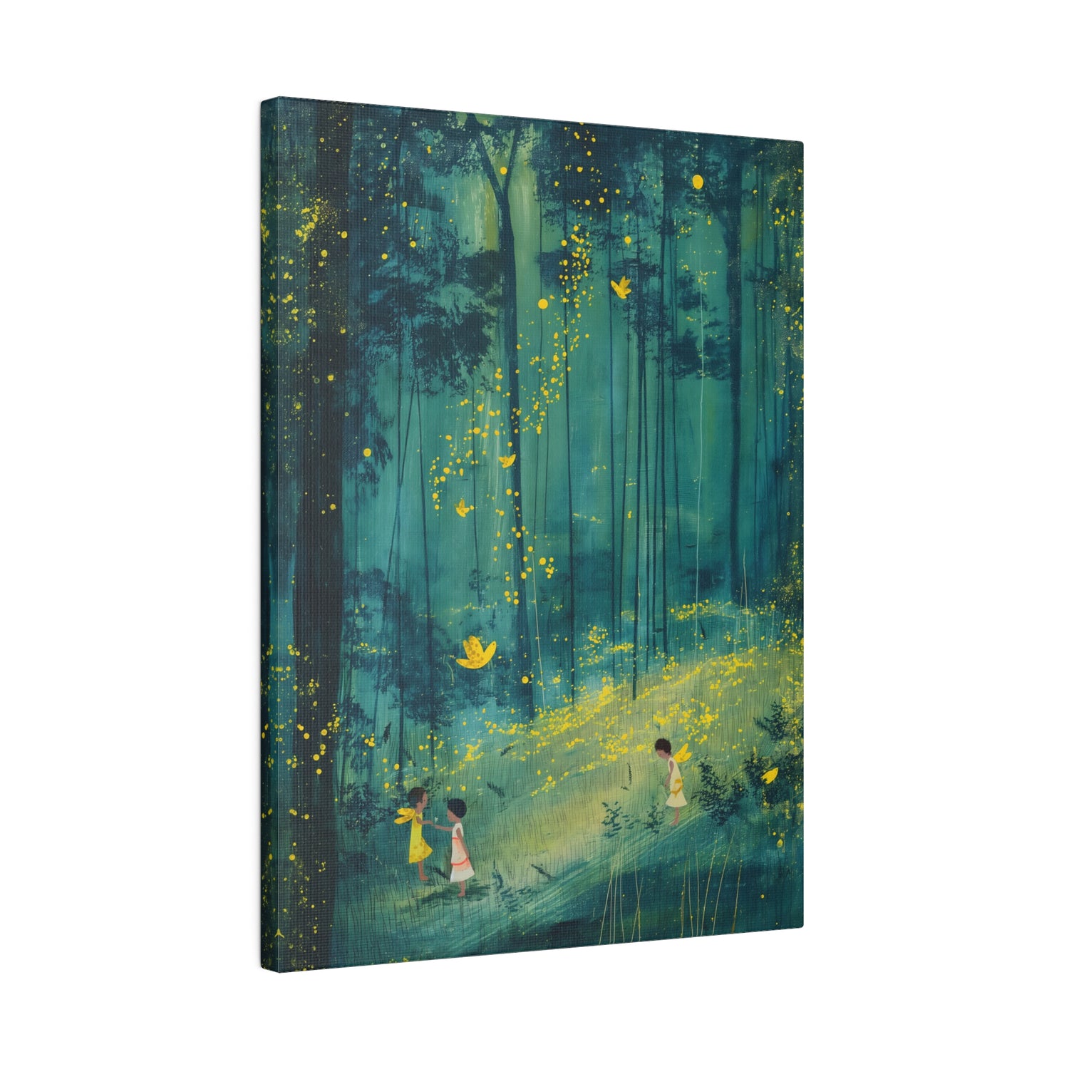 .75&quot; Matte Canvas - Enchanted Firefly Forest