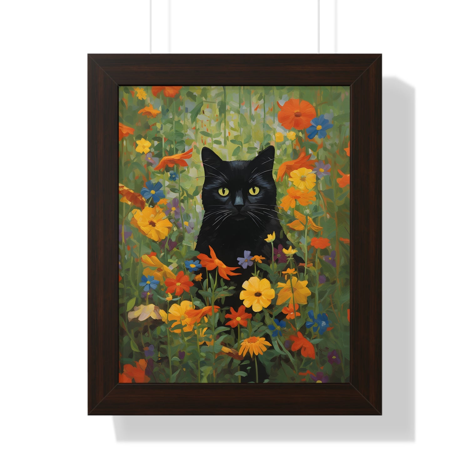 Framed Paper Print - Midnight Whiskers in Bloom