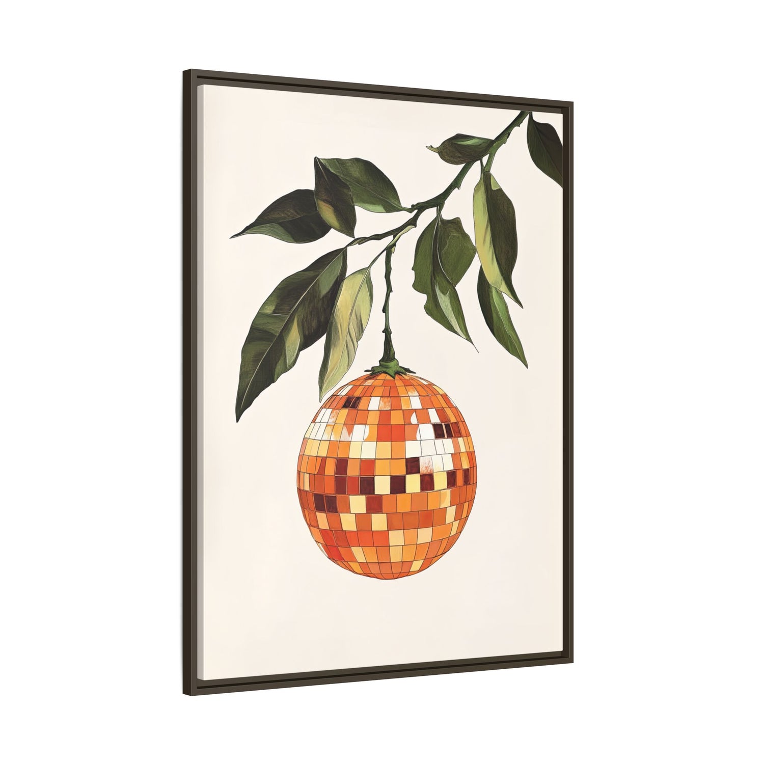 Framed Canvas - Citrus Disco Glow Drop