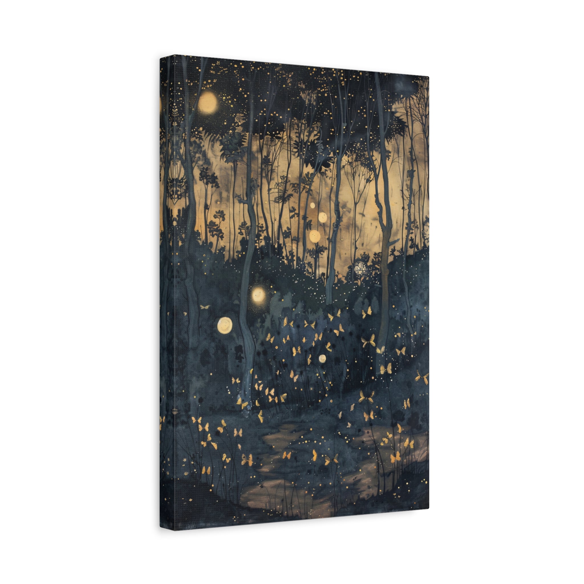 1.25" Matte Canvas - Golden Firefly Nightscape