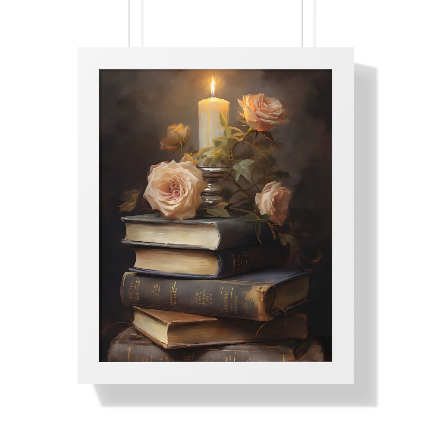 Framed Paper Print - Literary Rose Glow