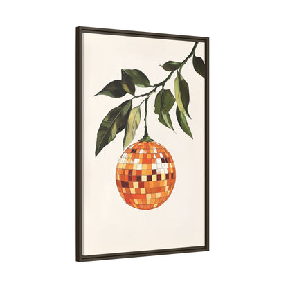 Framed Canvas - Citrus Disco Glow Drop