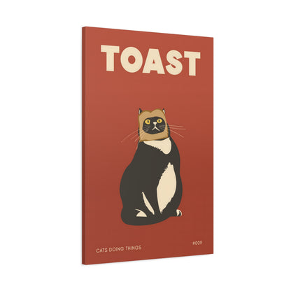 1.25" Matte Canvas - Toasted Feline Fancy