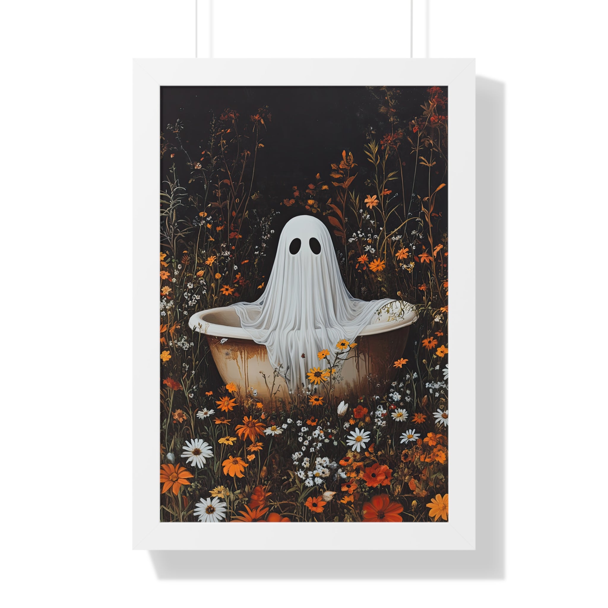 Framed Paper Print - Wildflower Bathtub Ghost